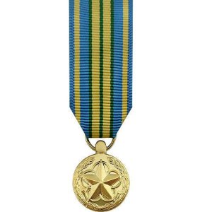 Decorations Miniature Medal: 24k Gold Plated: Military Outstanding Volunteer Service