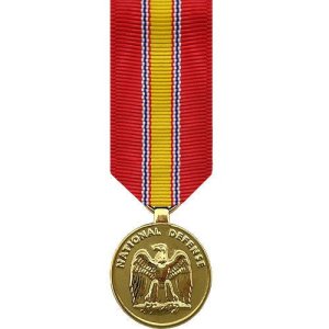Decorations Miniature Medal: 24k Gold Plated: National Defense Service