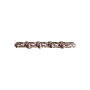 Decorations miniature Medal Attachment: Good Conduct, 4 knot, silver oxidize
