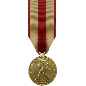 Decorations Miniature Medal: Expeditionary, 24k Gold Plated