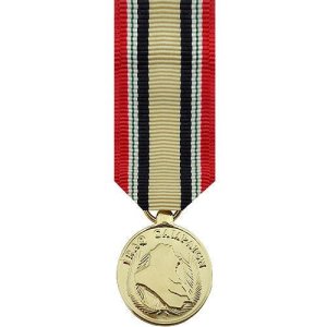 Decorations Miniature Medal: Iraq Campaign, 24k Gold Plated