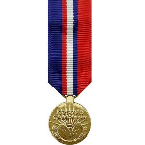 Decorations Miniature Medal: Kosovo Campaign, 24k Gold Plated