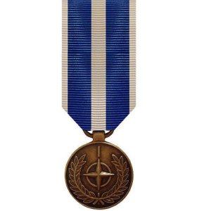 Decorations Miniature Medal: NATO Kosovo Medal