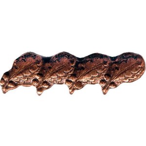 Decorations No Prong Ribbon Attachments: Four Oak Leaf Clusters Mounted on a Bar, bronze