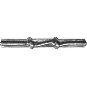 Decorations No Prong Ribbon Attachments: Good Conduct, 2 knot, silver oxidize