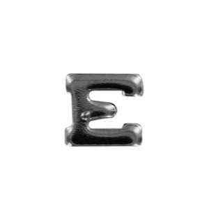 Decorations No Prong Ribbon Attachments: Letter E, large