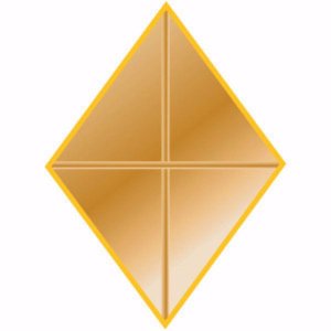 Decorations Ribbon Attachments: Diamond, gold