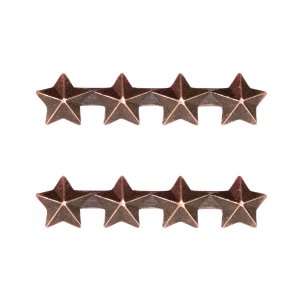 Decorations Ribbon Attachments: Four Stars Mounted on a Bar, bronze