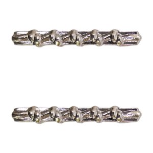 Decorations Ribbon Attachments: Good Conduct, 5 knot, silver oxidize