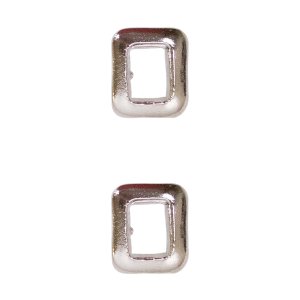 Decorations Ribbon Attachments: Letter O, silver