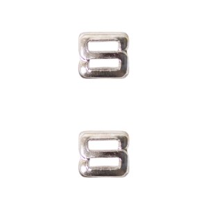 Decorations Ribbon Attachments: Letter S, silver