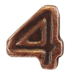 Decorations Ribbon Attachments: Strike Flight Number 4, bronze