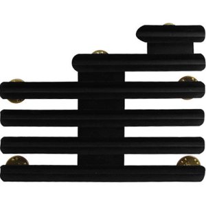 Decorations Ribbon Mounting Bar: 15 Ribbons Staggered Right, 1/8 inch space