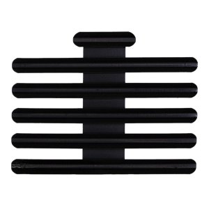 Decorations Ribbon Mounting Bar: 16 Ribbons, black metal One-Eighth Inch spacing
