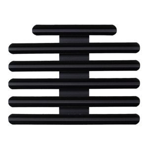 Decorations Ribbon Mounting Bar: 17 Ribbons, black metal One-Eighth Inch spacing