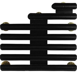 Decorations Ribbon Mounting Bar: 18 Ribbons Staggered Right, ⅛ inch space