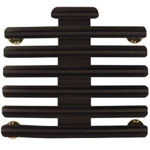 Decorations Ribbon Mounting Bar: 19 Ribbons, black metal One-Eighth Inch spacing