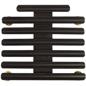 Decorations Ribbon Mounting Bar: 20 Ribbons, black metal One-Eighth Inch spacing