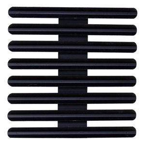 Decorations Ribbon Mounting Bar: 24 Ribbons, black metal One-Eighth Inch spacing
