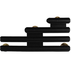 Decorations Ribbon Mounting Bar: 9 Ribbons Staggered Right, ⅛ inch space