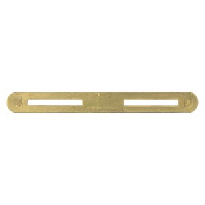 Decorations Ribbon Mounting Bar: Base Bar, brass, double, clutch back