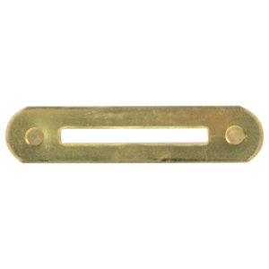 Decorations Ribbon Mounting Bar: Base Bar, brass, single, clutch back