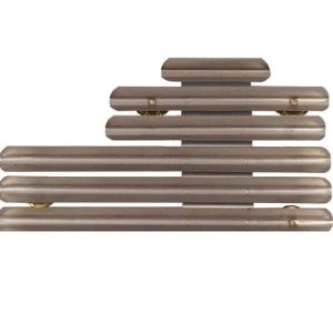 Decorations Ribbon Mounting Bar: Fits 14 Ribbons Staggered Right, metal