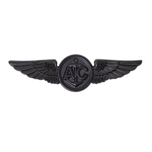 Navy Badge: Aircrewman, regulation size, black metal