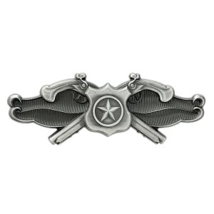Navy Badge: Basic Security Forces Specialist, regulation size, oxidized