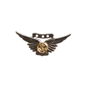 Navy Badge: Combat Aircrew, miniature, mirror finish