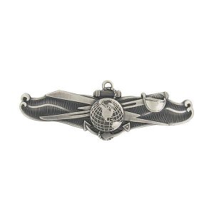 Navy Badge: Enlisted Information Dominance Warfare, miniature oxidized