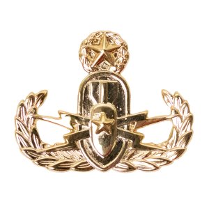 Navy Badge: Explosive Ordnance Disposal Officer, miniature, 24K Gold