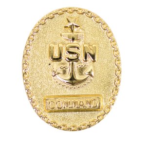 Navy Badge: Senior Enlisted Advisor E8 Command CPO, miniature
