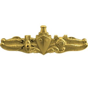 Navy Badge: Special Operations Officer, miniature, mirror finish