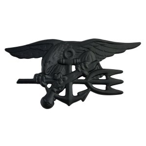 Navy Badge: Special Warfare, regulation black metal