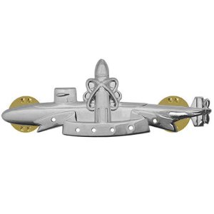 Navy Badge: SSBN Submarine Deterrent Patrol, Regulation Size-Mirror Finish