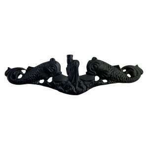 Navy Badge: Submarine Black Metal Finish