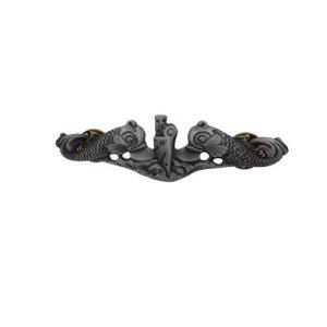 Navy Badge: Submarine Enlisted, miniature, oxidized