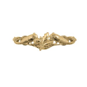 Navy Badge: Submarine Supply, miniature, mirror finish