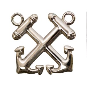 Navy Ball Cap Device, Mirror Finish: Boatswains Mate
