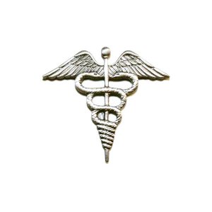 Navy Ball Cap Device: Mirror Finish Hospital Corpsman