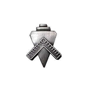 Navy Ball Cap Device, Silver Oxidize: Builder