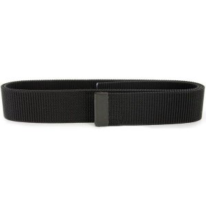 Navy Belt: Black Nylon with Seabee Black Tip, male