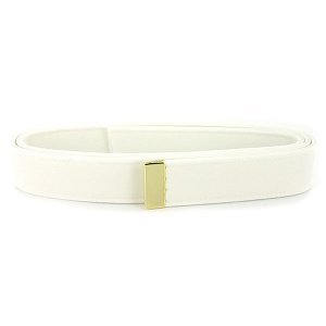 Navy Belt: White CNT with 24K Gold Tip, female