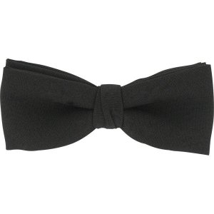Navy Bow Tie: Clip-on, black