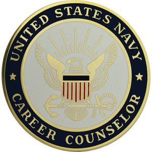 Navy Breast Badge: Career Counselor, regulation size