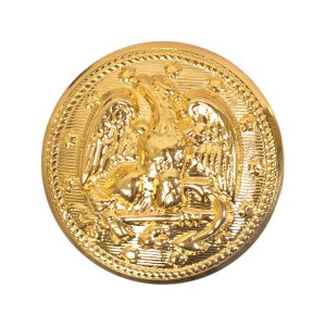 Navy Button Hopper Back, 40 Ligne
