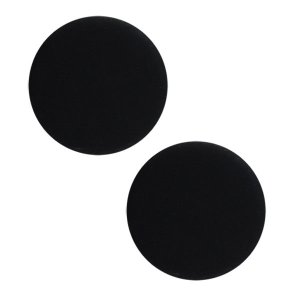 Navy Button, Screw Back Flat Black with Tubes
