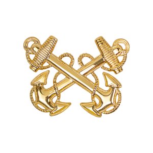 Navy Cap Device: Warrant Officer 1, regulation size