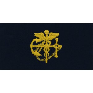 Navy Collar Device: Anchor with Caduceus, coverall